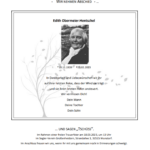 Traueranzeige E-Obermeier